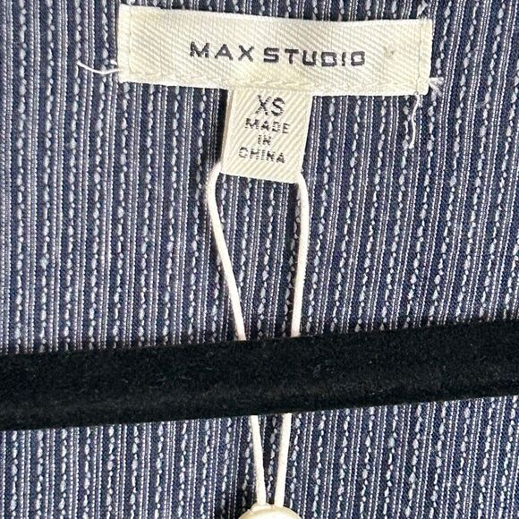 Max Studio Blue Sleeveless V-Neck Midi Dress - XS- NWT - Picture 5 of 8